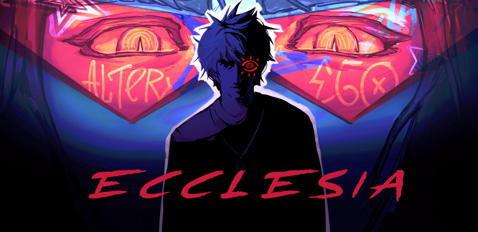 Ecclesia - a story about an alter ego, made specially for the Ukrainian visual novel game jam #7. The demo version in English is available on Itch.io.